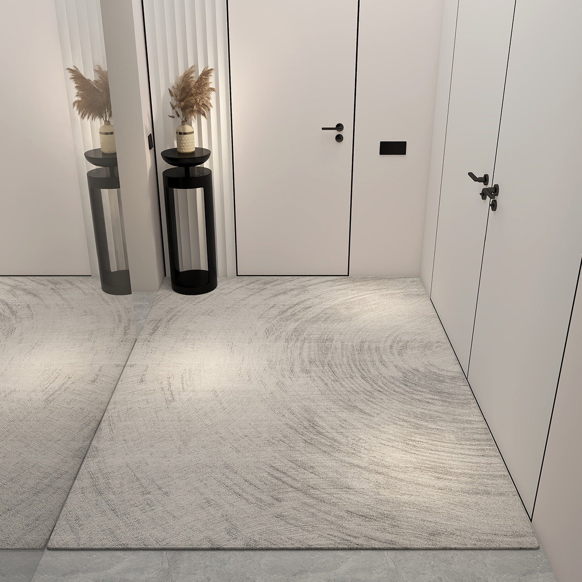 Light luxury entrance door floor mat, dust-rubbing crystal velvet floor mat, high-end home feel, easy to maintain floor mat, cool and dirt-resistant floor mat
