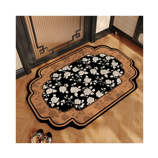 Chinese-style bathroom floor MATS, household water-absorbing, quick-drying, dirt-resistant and easy-to-maintain diatom mud floor MATS, toilet anti-drop and anti-slip MATS