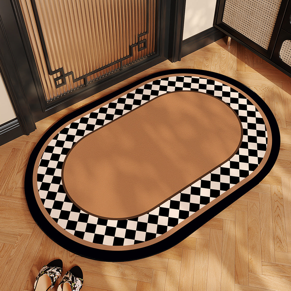 Chinese-style bathroom floor MATS, household water-absorbing, quick-drying, dirt-resistant and easy-to-maintain diatom mud floor MATS, toilet anti-drop and anti-slip MATS