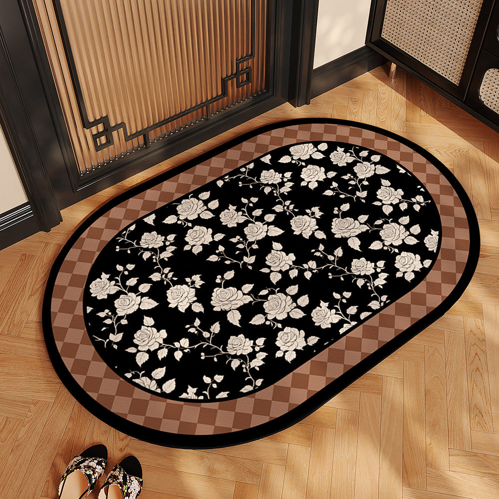 Chinese-style bathroom floor MATS, household water-absorbing, quick-drying, dirt-resistant and easy-to-maintain diatom mud floor MATS, toilet anti-drop and anti-slip MATS