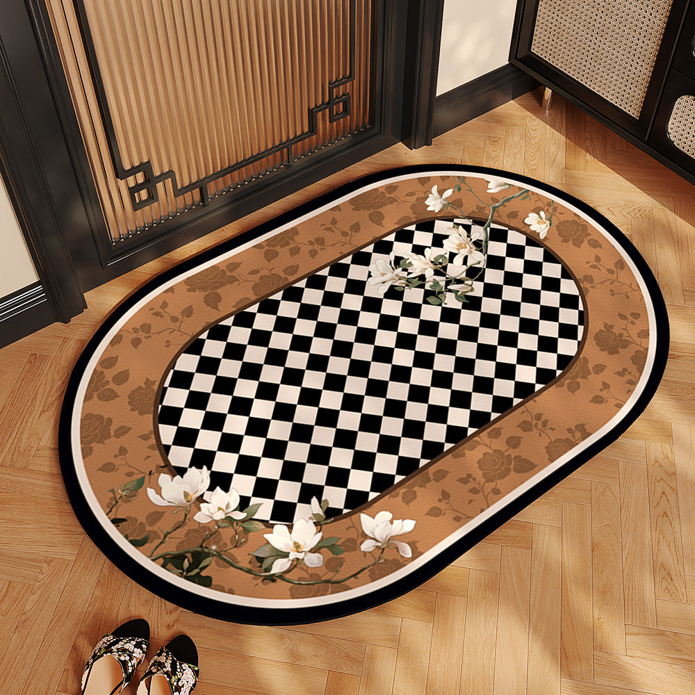 Chinese-style bathroom floor MATS, household water-absorbing, quick-drying, dirt-resistant and easy-to-maintain diatom mud floor MATS, toilet anti-drop and anti-slip MATS