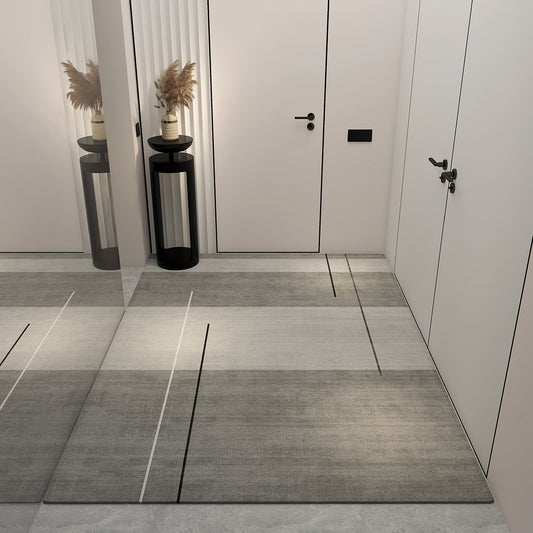 Light luxury entrance door floor mat, dust-rubbing crystal velvet floor mat, high-end home feel, easy to maintain floor mat, cool and dirt-resistant floor mat
