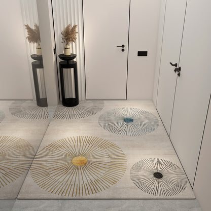 Light luxury entrance door floor mat, dust-rubbing crystal velvet floor mat, high-end home feel, easy to maintain floor mat, cool and dirt-resistant floor mat