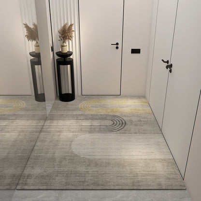 Light luxury entrance door floor mat, dust-rubbing crystal velvet floor mat, high-end home feel, easy to maintain floor mat, cool and dirt-resistant floor mat