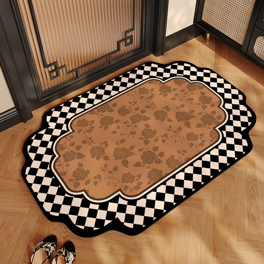 Chinese-style bathroom floor MATS, household water-absorbing, quick-drying, dirt-resistant and easy-to-maintain diatom mud floor MATS, toilet anti-drop and anti-slip MATS