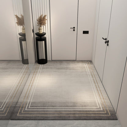 Light luxury entrance door floor mat, dust-rubbing crystal velvet floor mat, high-end home feel, easy to maintain floor mat, cool and dirt-resistant floor mat